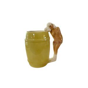 Vintage Brayton Laguna Yellow Barrel Coffee Cup Mug Nude